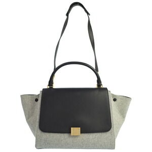 Celine Trapeze Leather 2WAY Handbag Shoulder Bag